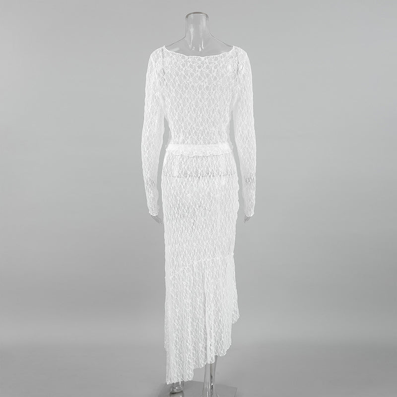 Elegant Sheer Two-Piece Set