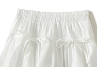 High-Waisted Ruffle Hem Mini Skirt