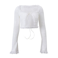 French Knit Lace Two-Piece Set