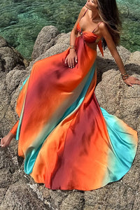 Gradient Island Sling Maxi Dress