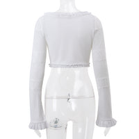 French Knit Lace Two-Piece Set