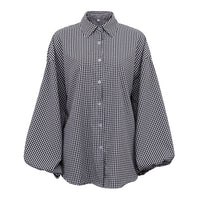 Long-Sleeved Plaid Shirt