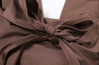 Swing Collar Elegant Mini Dress