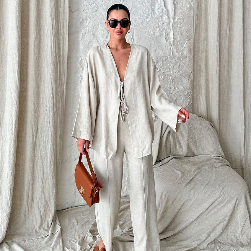 Autumn Cotton Breathable Pajama Set