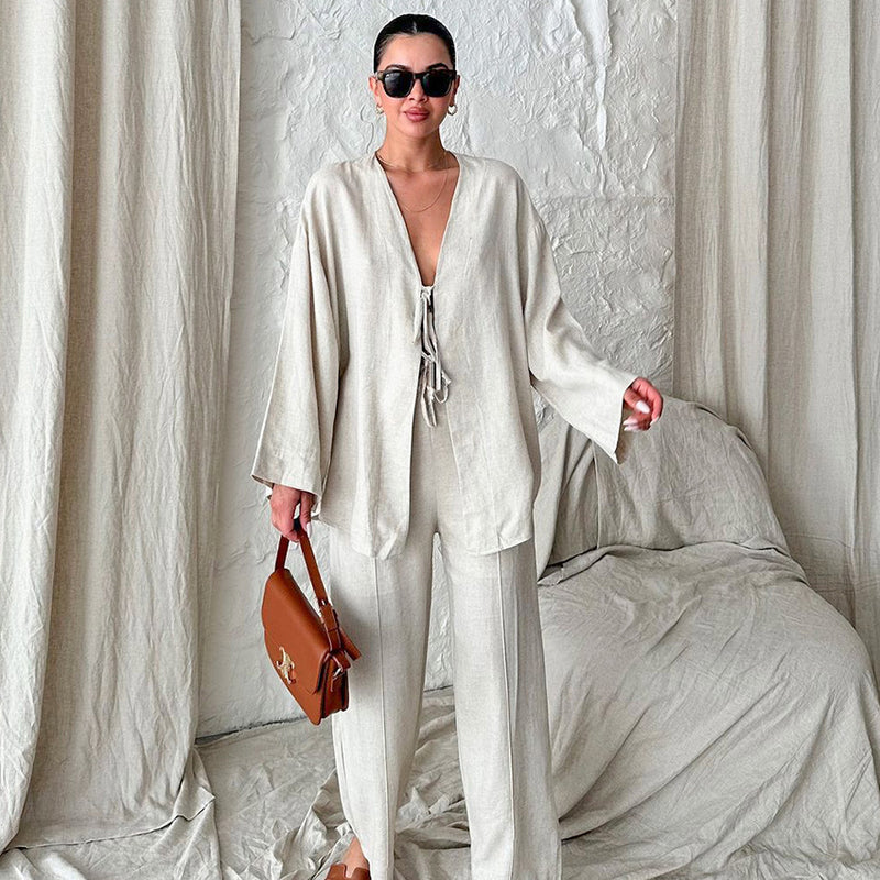 Autumn Cotton Breathable Pajama Set
