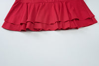 Off-Shoulder Ruffled Pleated Two-Piece Set