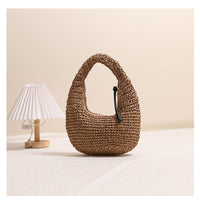 Straw Hand-Carrying Tote Bag