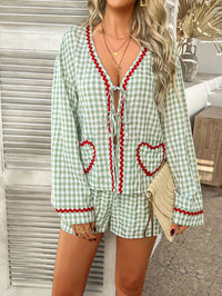 Spring Summer Casual Vacation Lace Printed Set
