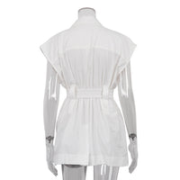 Summer Sleeveless Workwear Chic Shirt