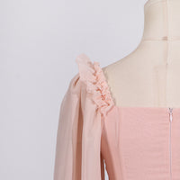 French Elegant Beautiful Dress Autumn Stitching Floral Design High Sense Dress Women