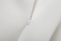 French Square Collar Backless Dress