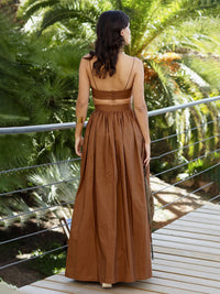 Cotton Suspender Lounge Dress