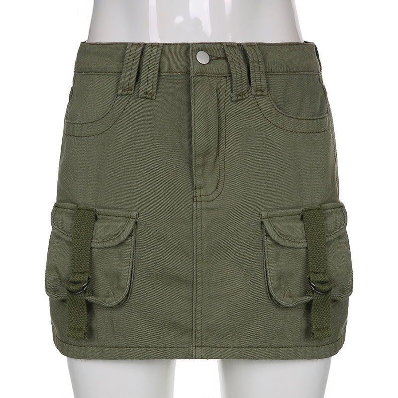 Chic Low-Waist Slim Fit Bodycon Skirt