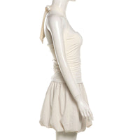 Waist-Slimming Sleeveless Mini Dress