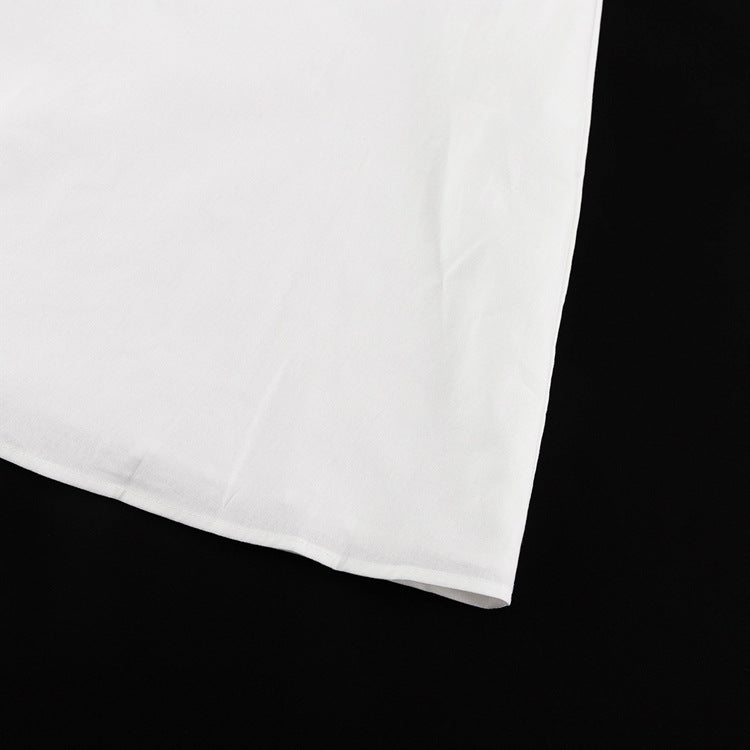 French Design Square Collar Slimming Puff Sleeve A-Line Dress