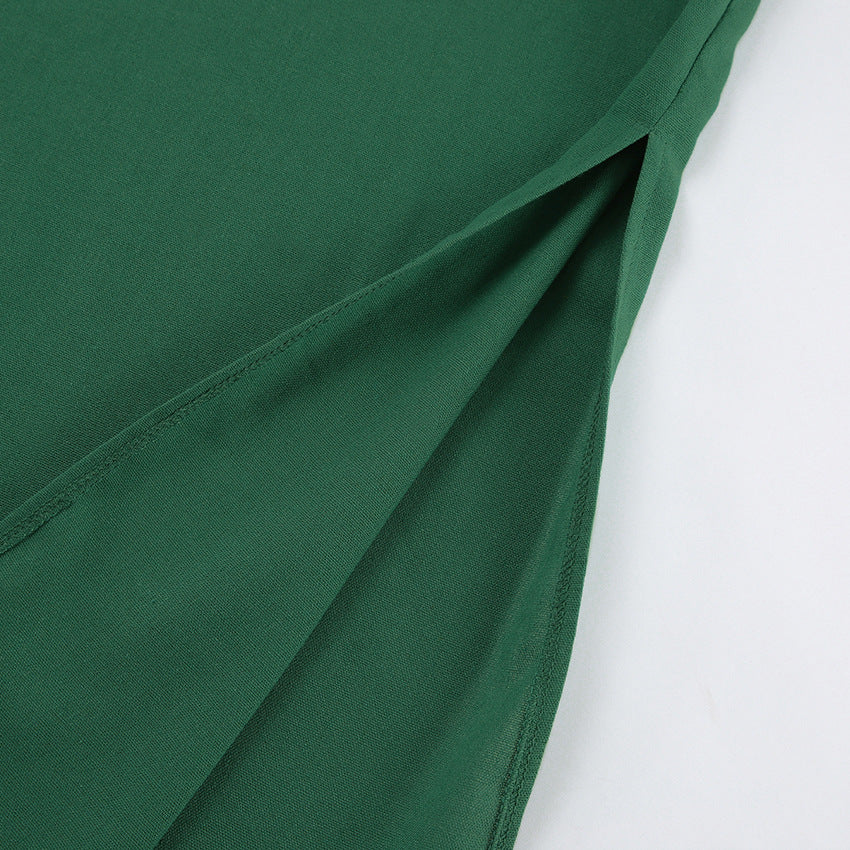 French Maxi Dress Cotton Linen Sleeveless Dress