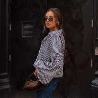 Long-Sleeved Plaid Shirt