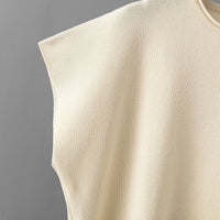 Ice Silk Sleeveless Top &amp; Wide Leg Pants Set