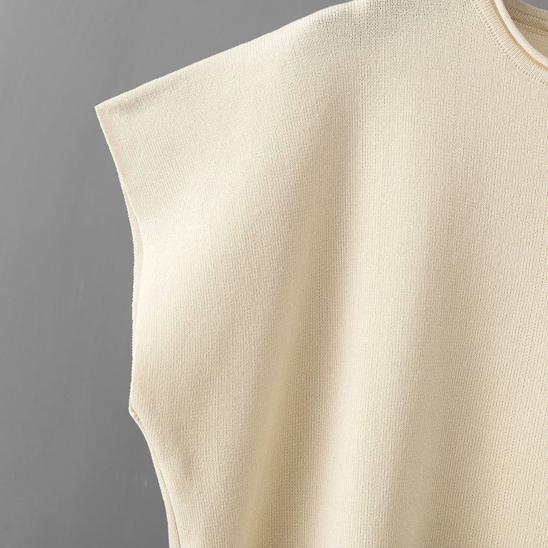 Ice Silk Sleeveless Top &amp; Wide Leg Pants Set