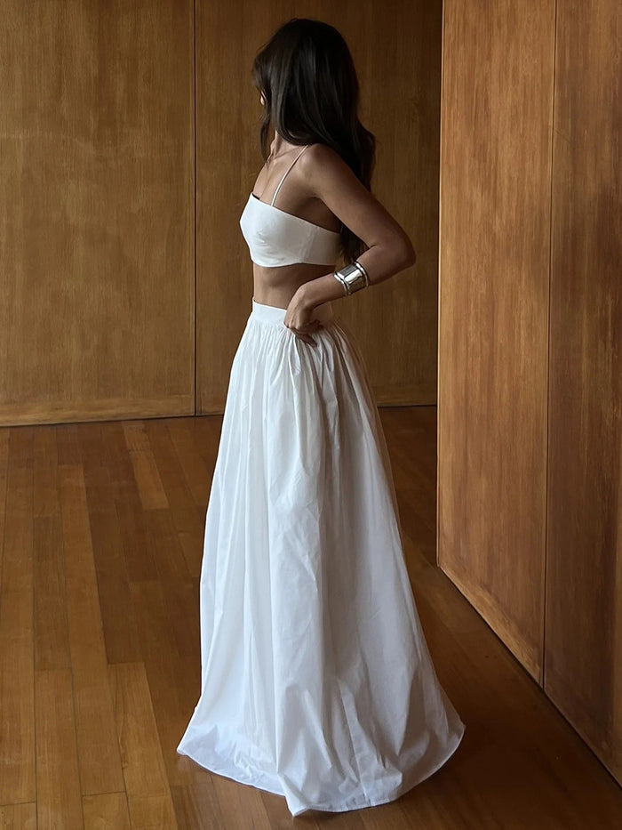 Cotton Suspender Lounge Dress