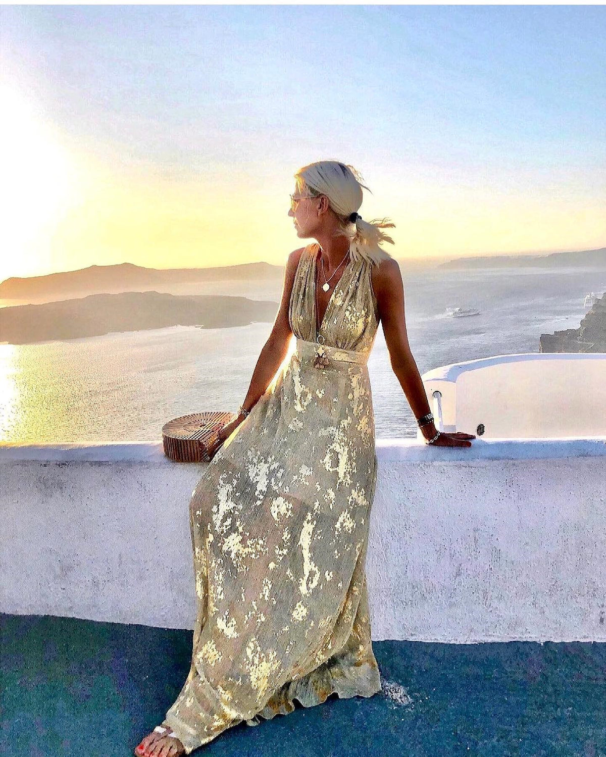 Elegant Halter V-Neck Summer Dress