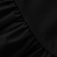 Women Clothing Elegant Solid Color Waist Tight Slim Fit Dress