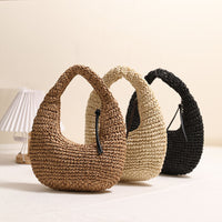 Straw Hand-Carrying Tote Bag