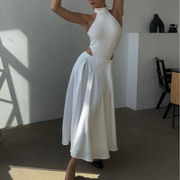 Elegant High Waist Long Skirt