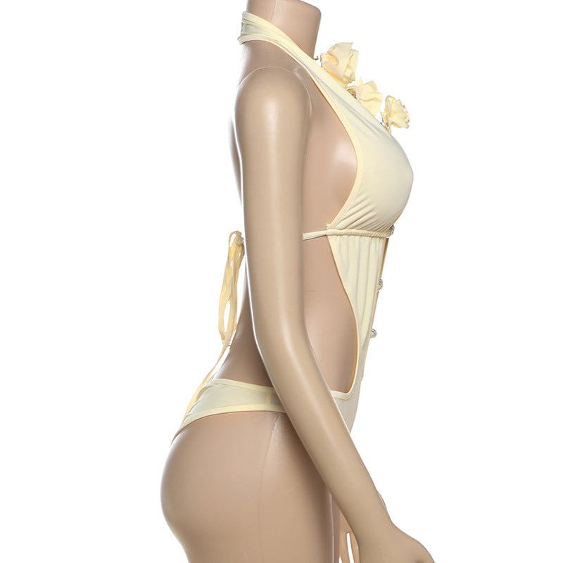 Asymmetric Cutout One-Piece Swimsuit
