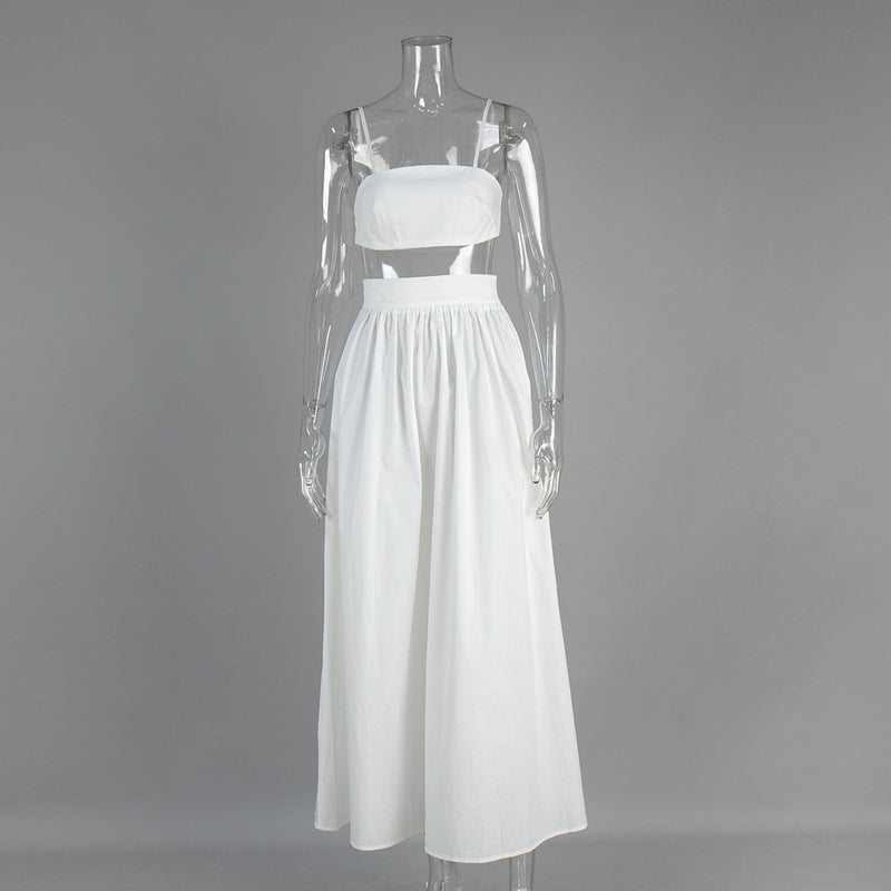 Cotton Suspender Lounge Dress