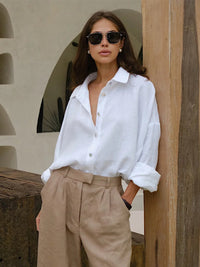 Casual Loose-Fit Button Shirt