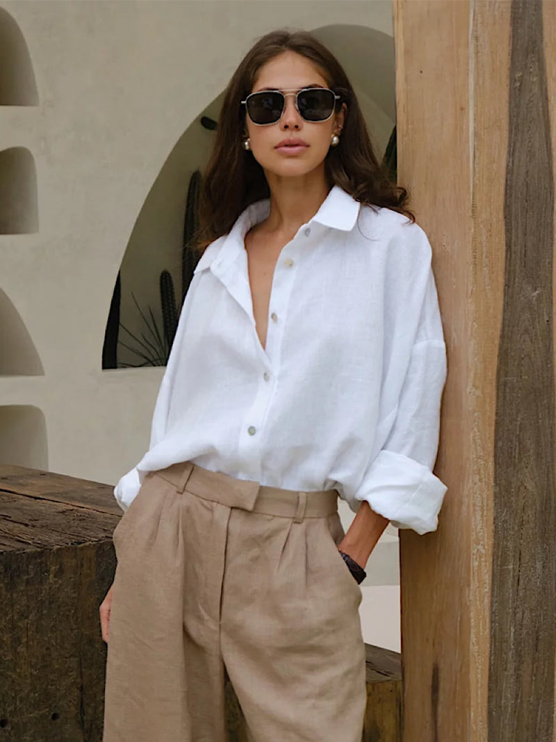 Casual Loose-Fit Button Shirt