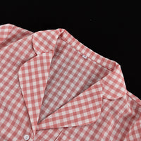 Comfort Casual Pattern Women Collared Long Sleeve Shirt Loose Wide Leg Pants Two Piece Sets