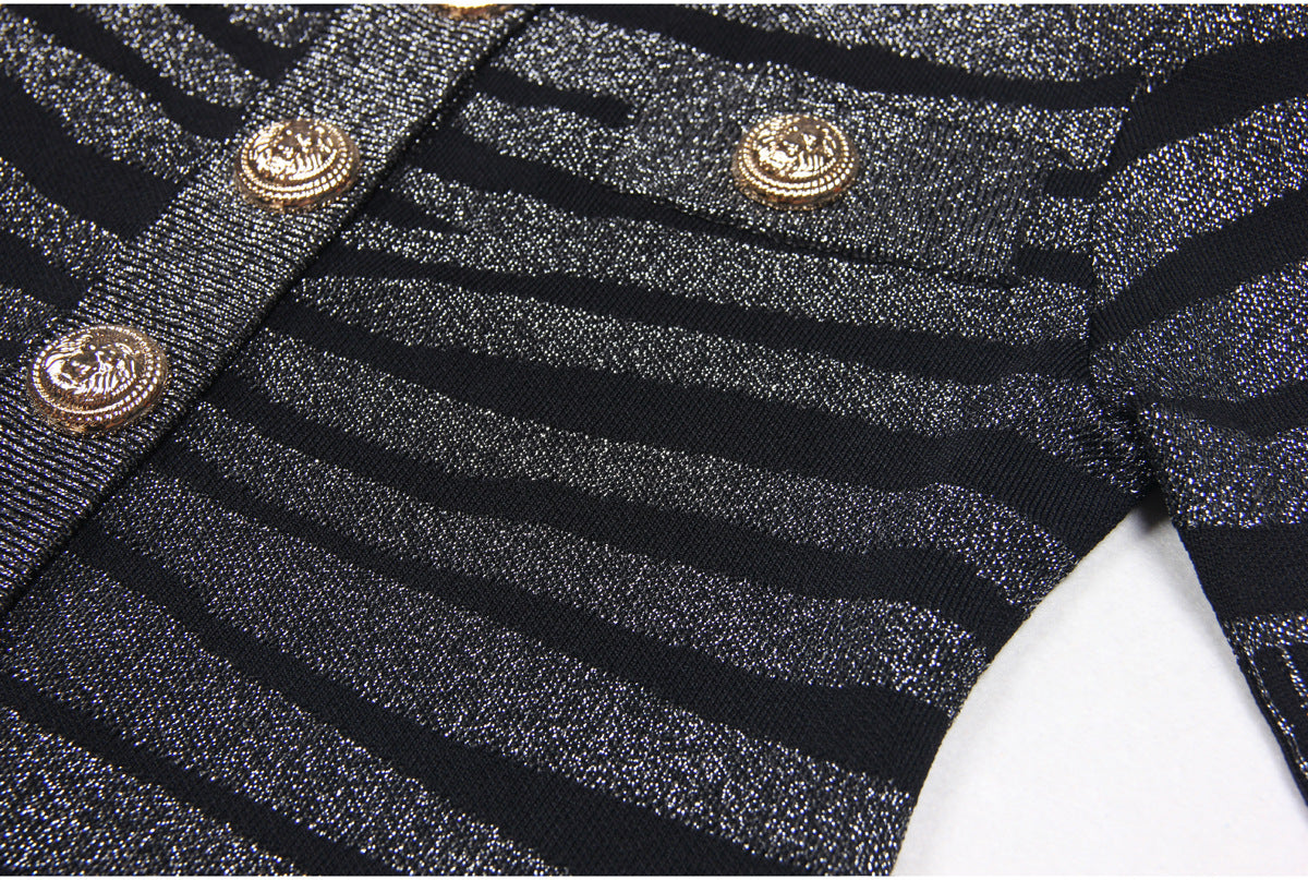 Spring Summer Women Sweater Classic High Quality Short Sleeve Jacket Knitwear