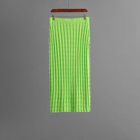 Knit Sleeveless Vest and skirt Set