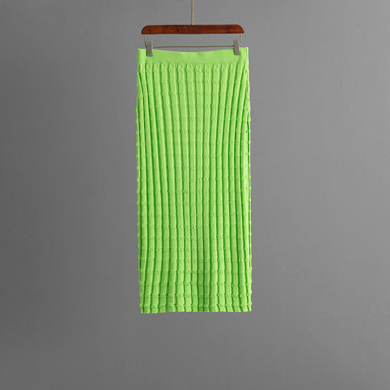 Knit Sleeveless Vest and skirt Set
