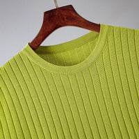Loose-Fit Solid Color Two-Piece Set