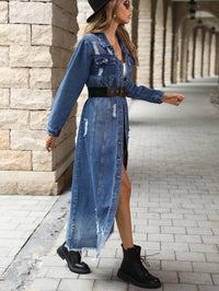 Slim Fit Denim Jacket Dress