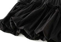 High-Waisted Ruffle Hem Mini Skirt