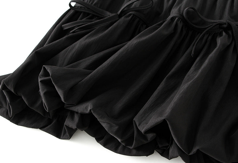 High-Waisted Ruffle Hem Mini Skirt