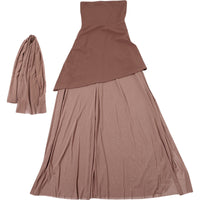 Asymmetric Cutout Slim Fit Long Dress