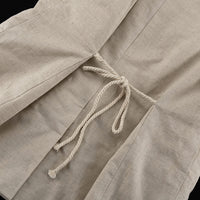 Cotton Linen Sleeveless Waistcoat & Shorts Set