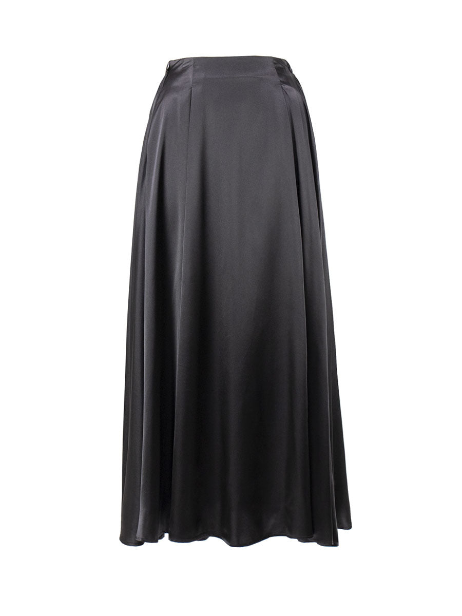 Elegant High Waist Long Skirt