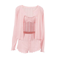 Knit Breathable Long Sleeve Underwear Set