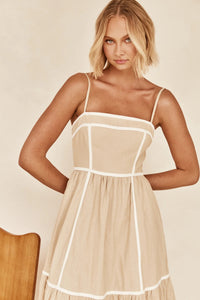 Fresh Sweet Line Mid-Length Dress
