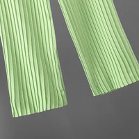 Plus-Size V-Neck Pullover &amp; Pleated Pants Set