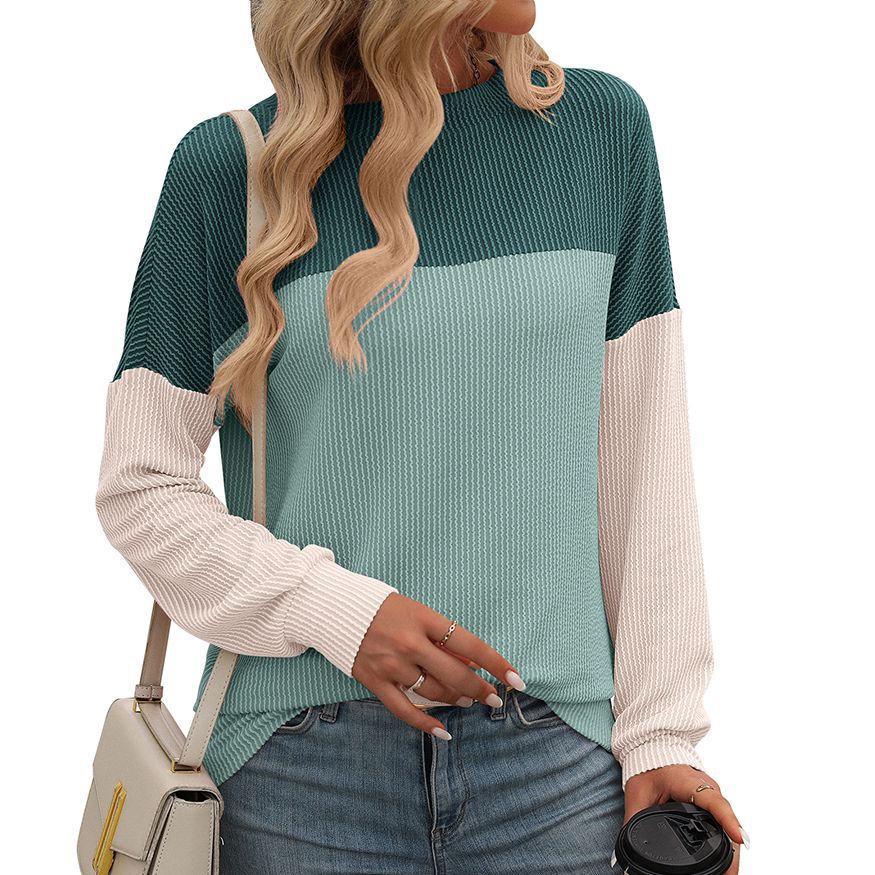 Color Block Loose Top