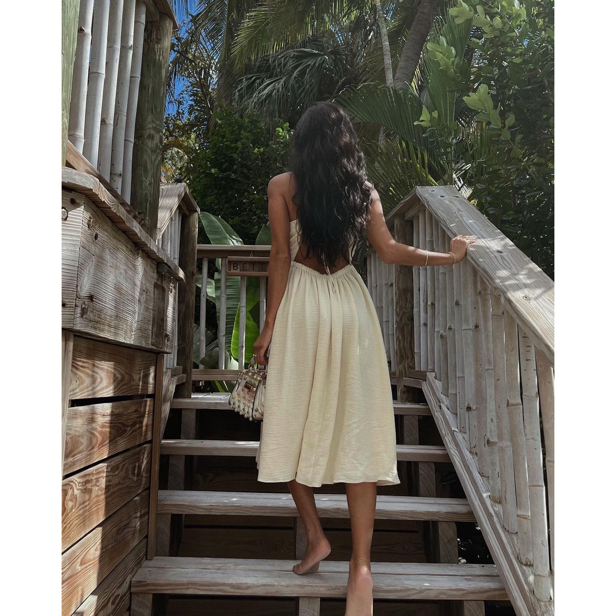 Summer Sexy Bandeau V-Neck Dress