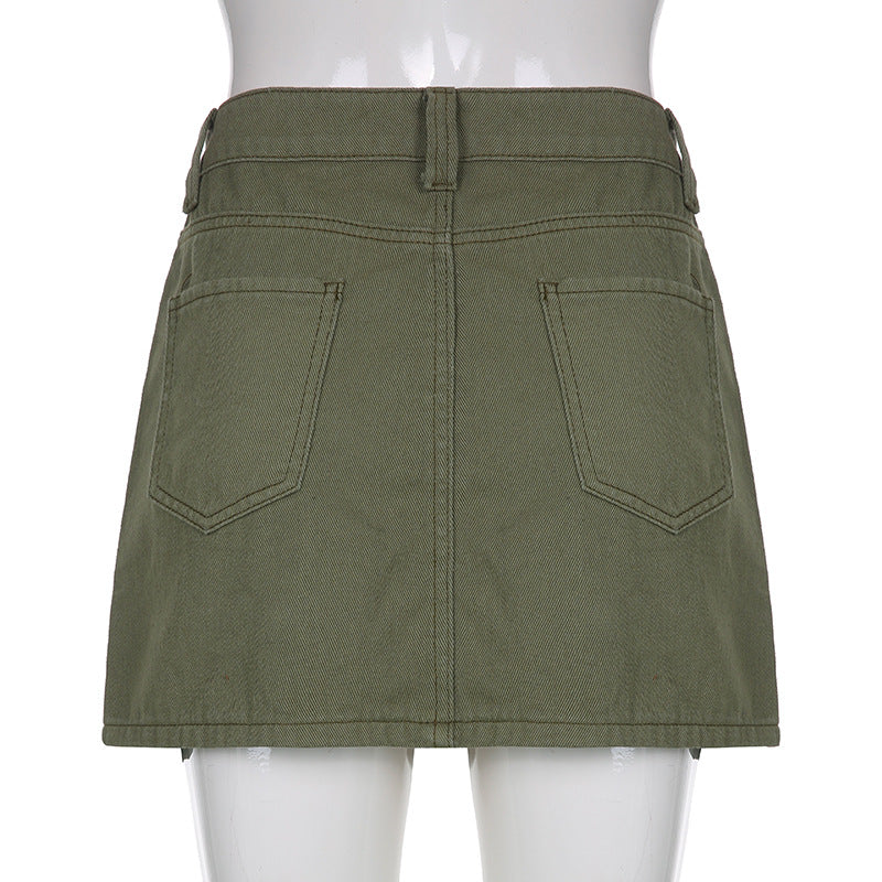 Chic Low-Waist Slim Fit Bodycon Skirt