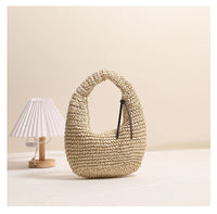 Straw Hand-Carrying Tote Bag